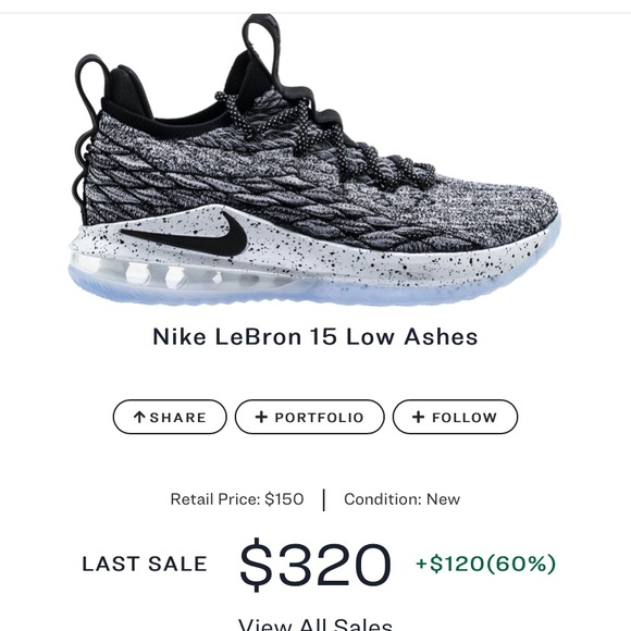 NIKE LeBron 15 Ashes - Main Image